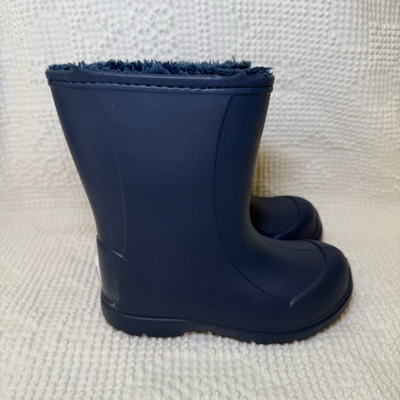 Bearpaw Toddler Boys Fleece-Lined Rain Boots Navy Waterproof Winter Size 8 - Picture 3 of 9